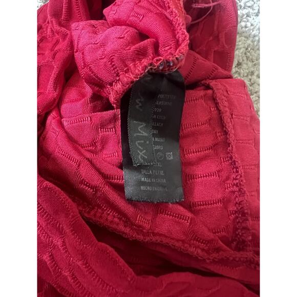 Butt Scrunch High Rise Leggings Women's L/XL Lifting Double Pockets Waffle Print - Picture 7 of 8